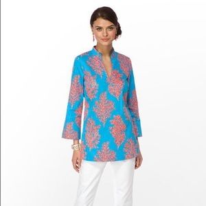 Lilly Pulitzer Ciara coral Tunic size M